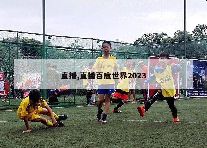 直播,直播百度世界2023